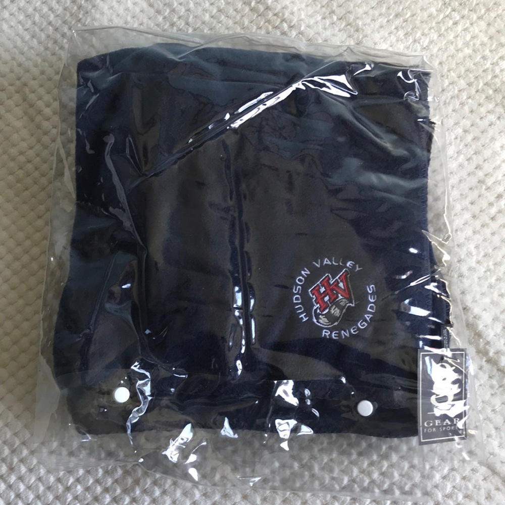 Hudson Valley Renegades Dark blue blanket one size never used still in plastic